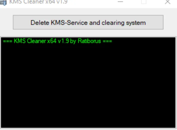O KMS Cleaner elimina as chaves de ativação automática do KMS 