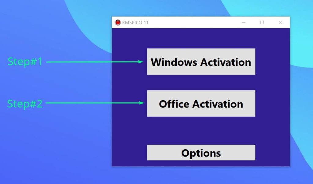 Activations Steps with KMSpico